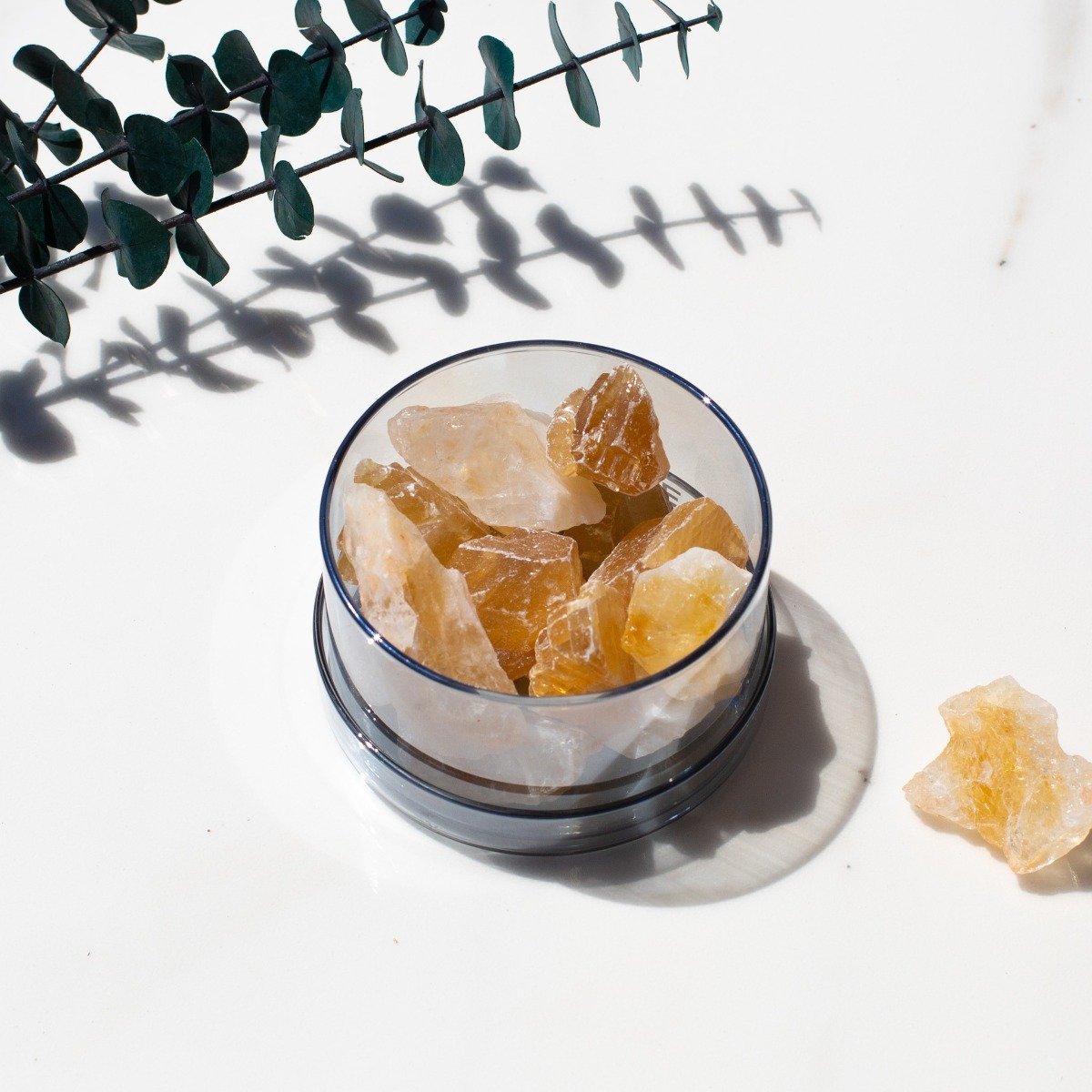 Luminose - Sand Dunes Citrine & Honey Calcite Diffuser Set