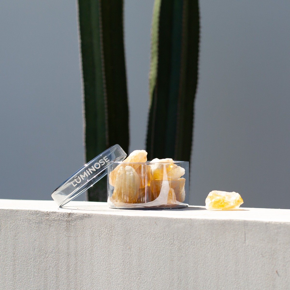 Luminose - Sand Dunes Citrine & Honey Calcite Diffuser Set