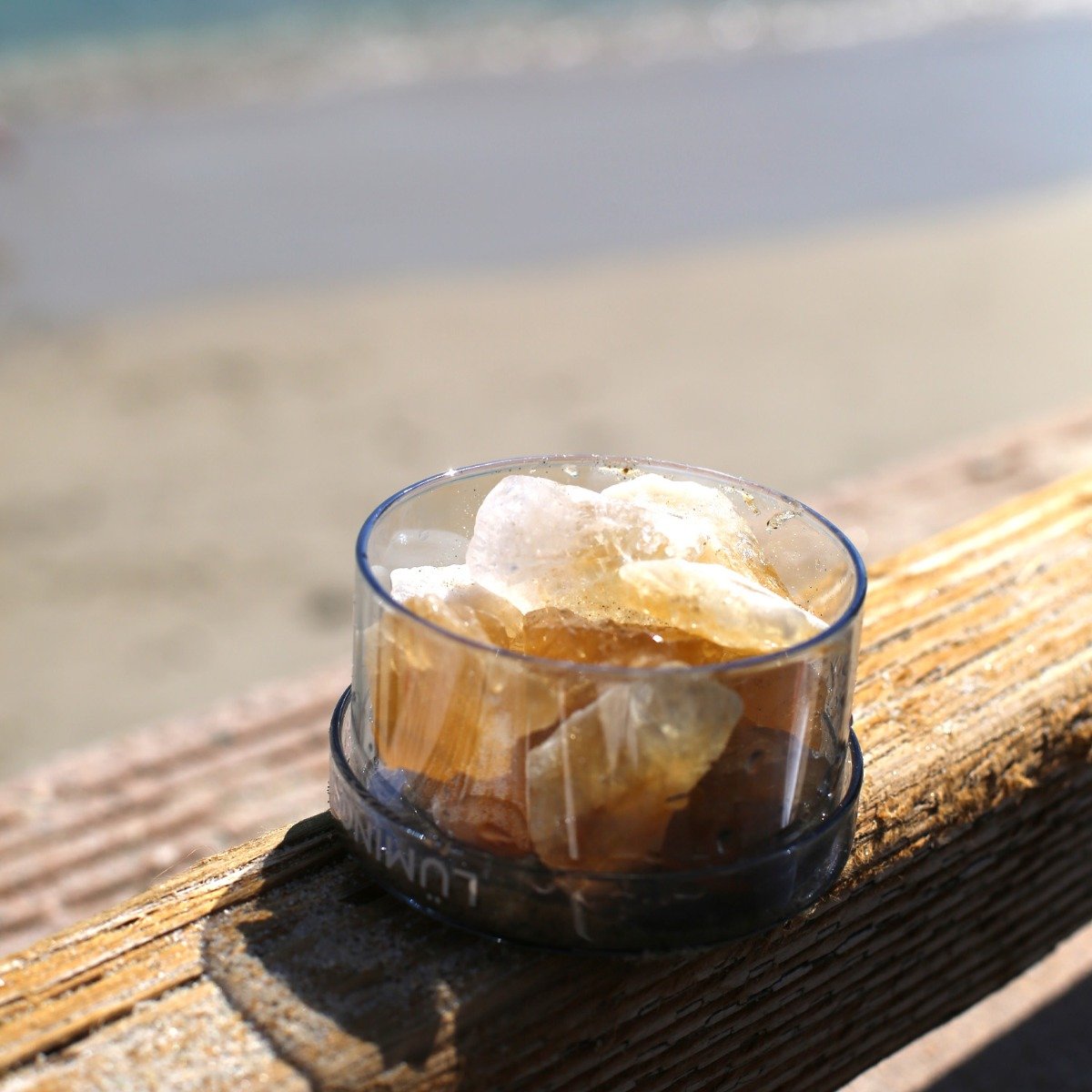 Luminose - Sand Dunes Citrine & Honey Calcite Diffuser Set