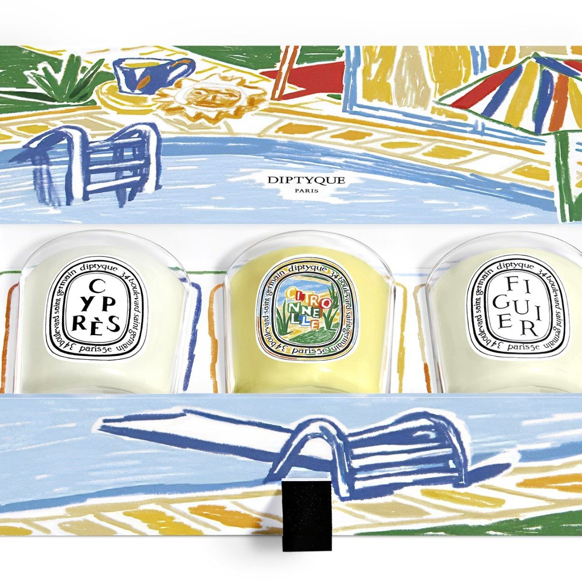 Diptyque - Summer 2024 LE Trio Mini Candle Gift Set | Candle Delirium
