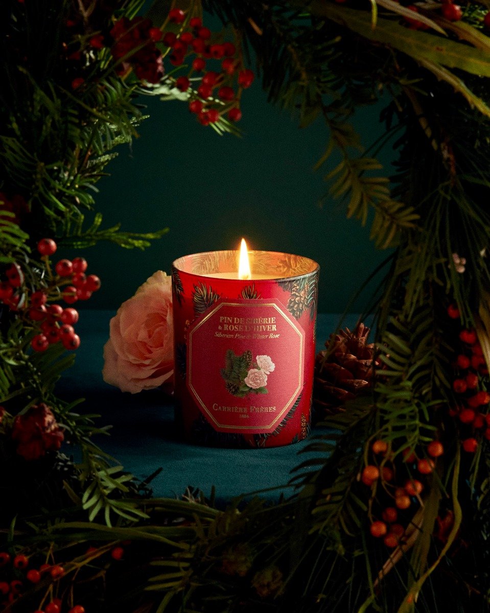 Carriere Freres - Siberian Pine & Winter Rose Candle
