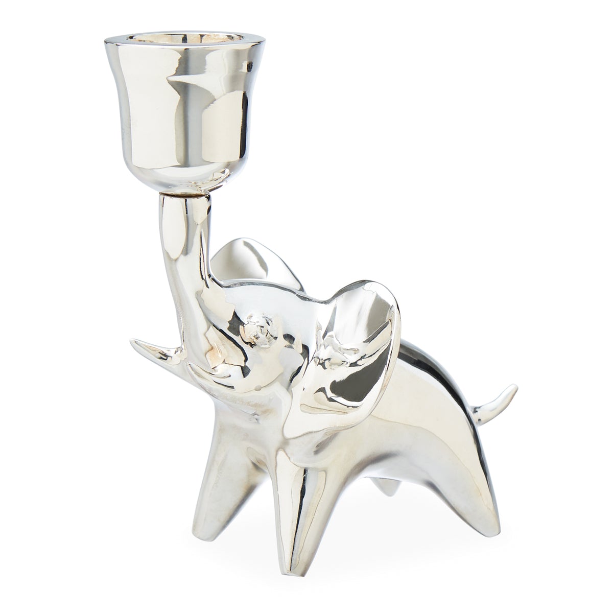 Jonathan Adler - Silver-Plated Elephant Candle Holder