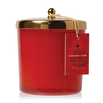 Thymes - Simmered Cider Harvest Red Candle