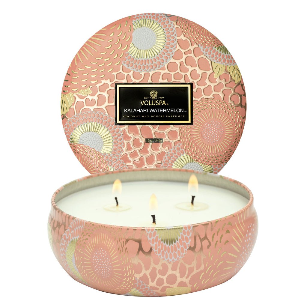Voluspa - Kalahari Watermelon 3 Wick Tin Candle