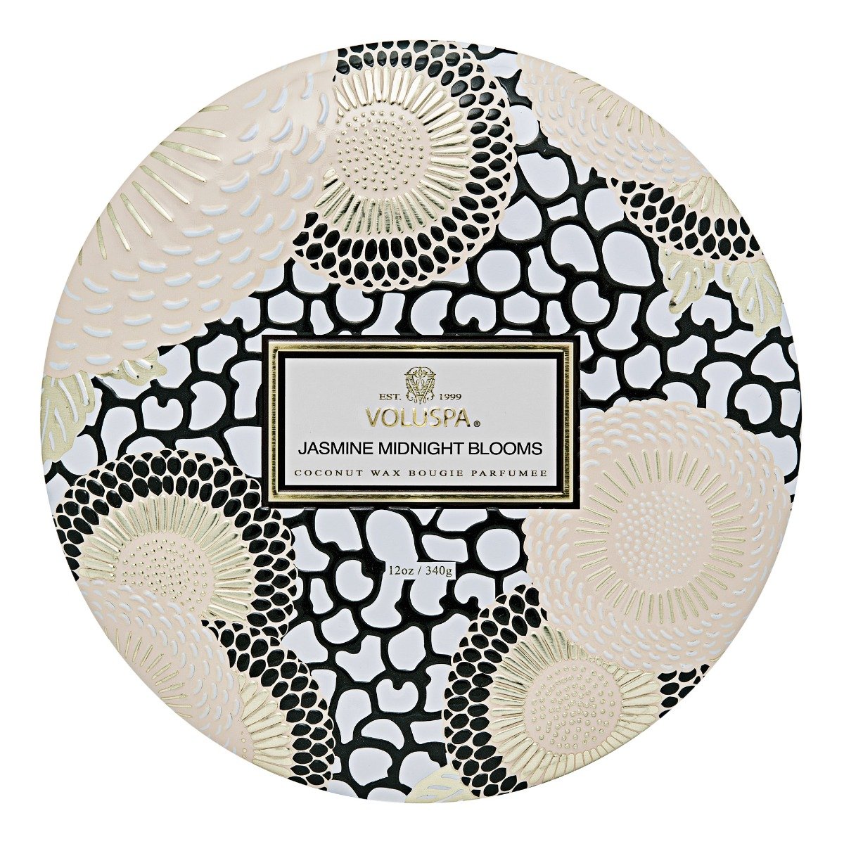 Voluspa - Jasmine Midnight Blooms 3 Wick Tin Candle