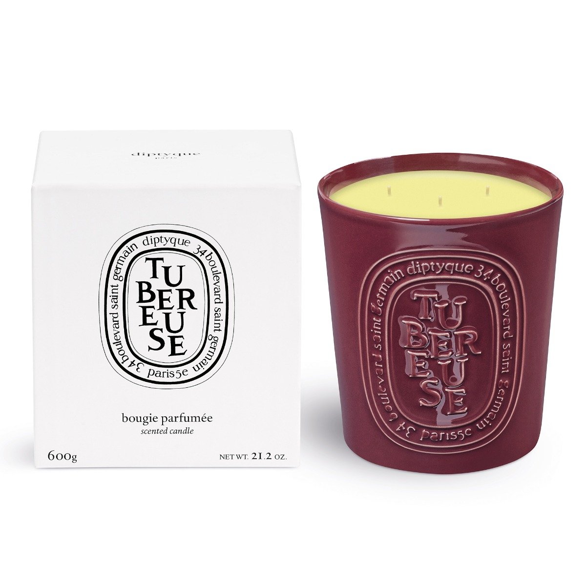 Diptyque - Tubereuse 3 Wick Candle 600g (Tuberose)