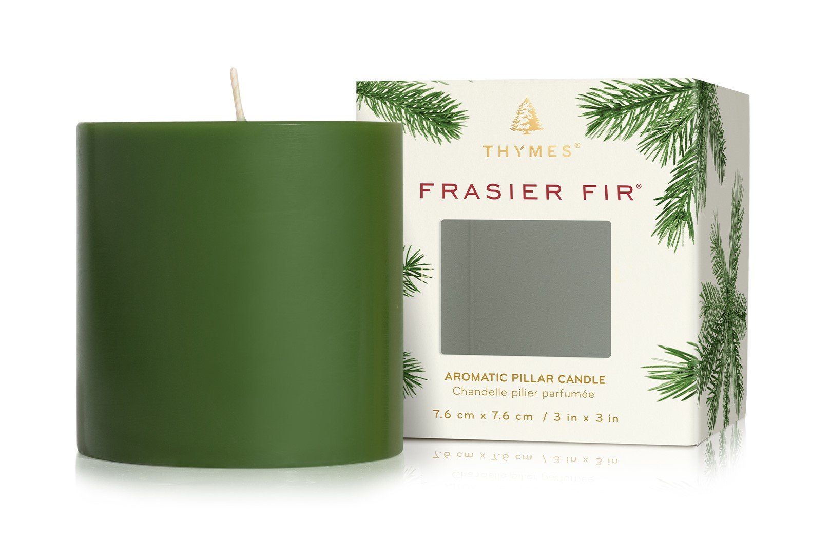 Thymes Frasier Fir Pillar Candle - Thumbnail 5