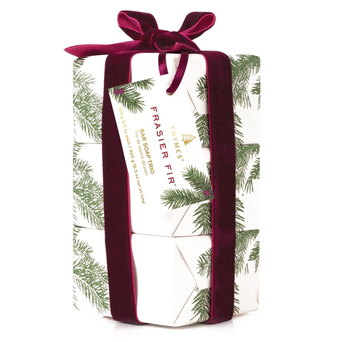 Thymes - Frasier Fir Bar Soap Trio