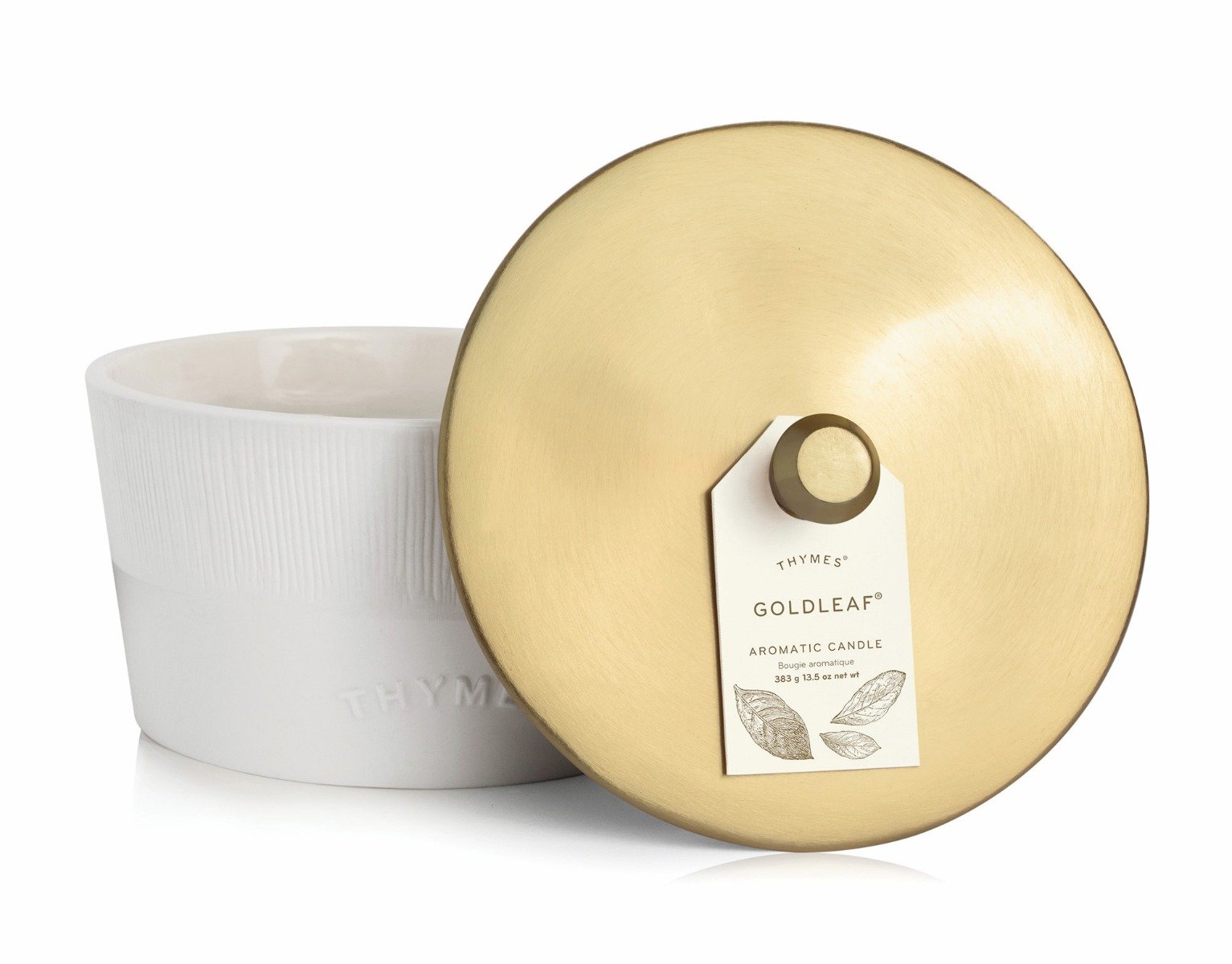 Thymes - Goldleaf 3 Wick Statement Candle