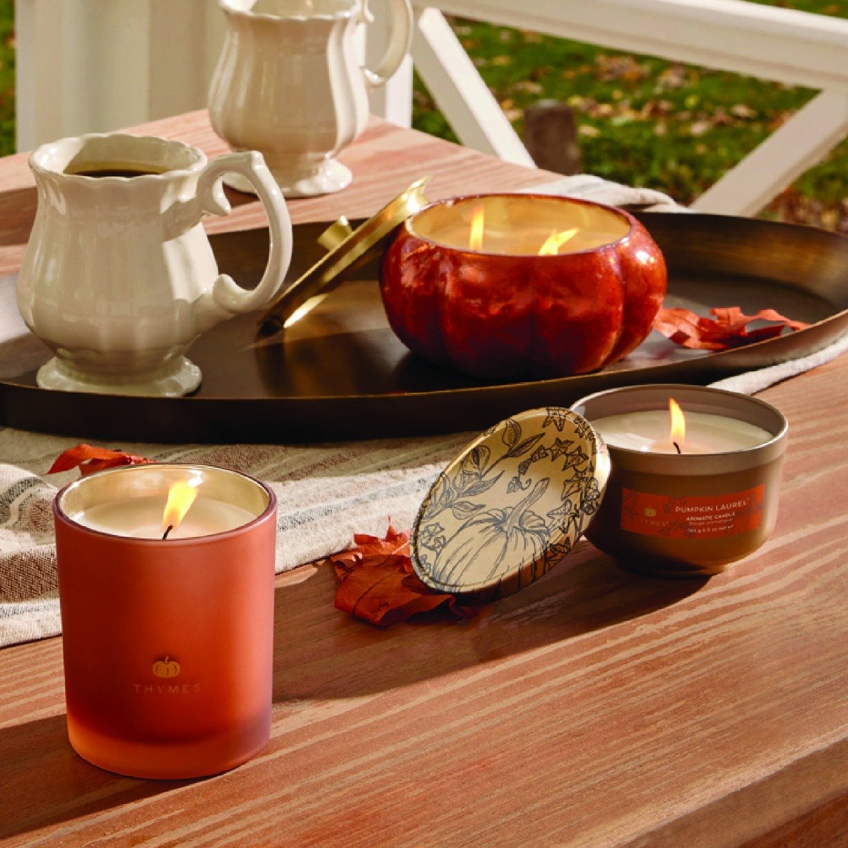 Thymes - Pumpkin Laurel Universal Tin Candle 
