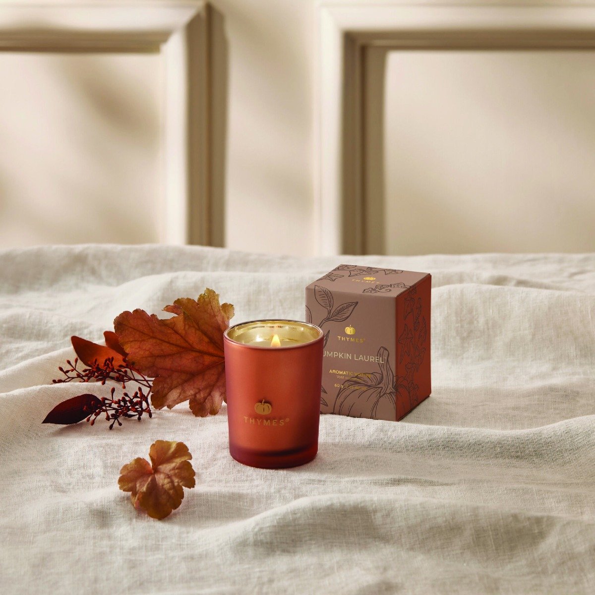 Thymes - Pumpkin Laurel Votive Candle 