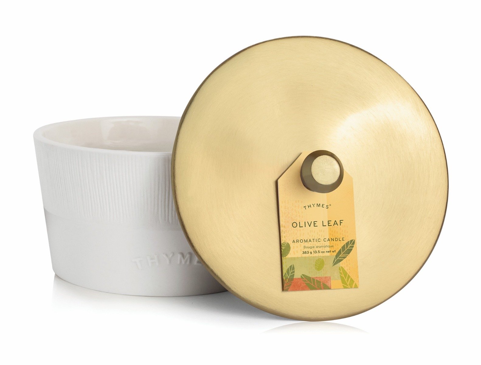 Thymes - Olive Leaf 3 Wick Statement Candle