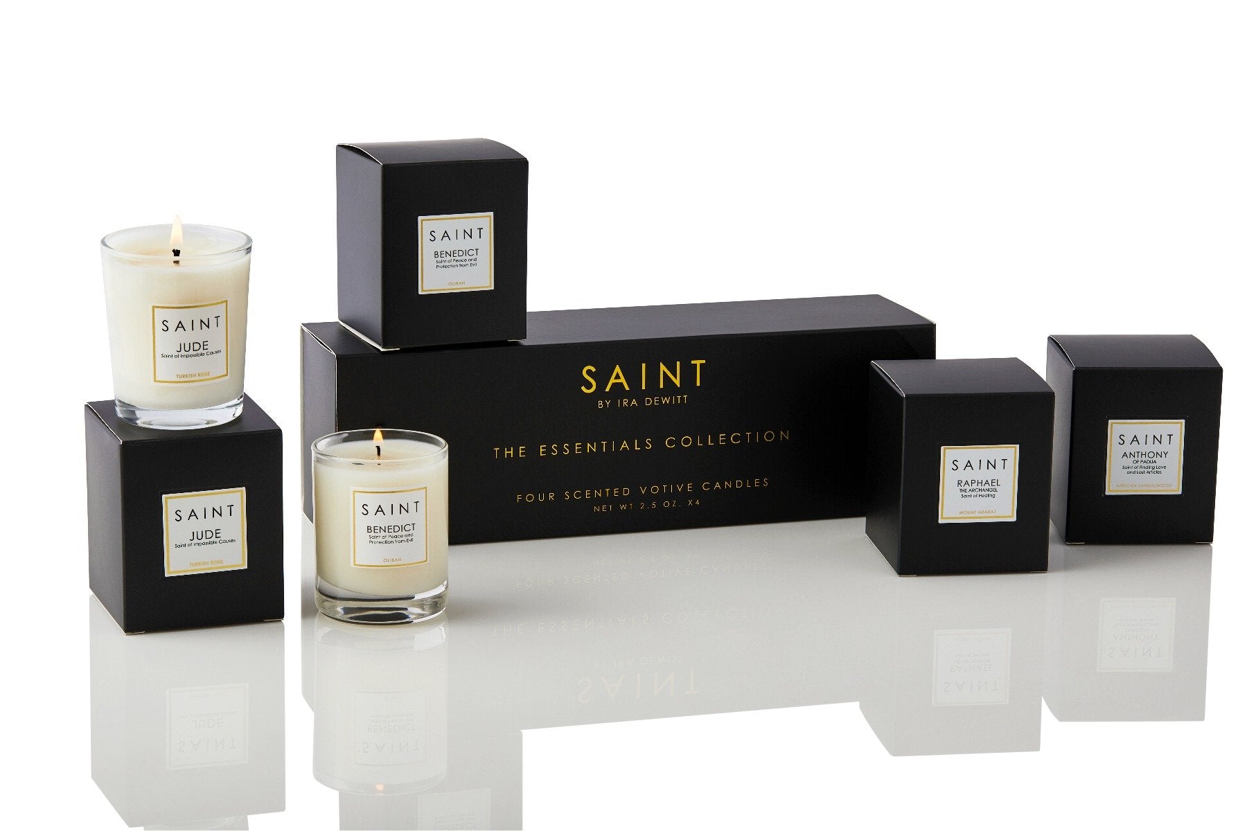Saint -   The Essentials Collection 4 Votive Candle Set