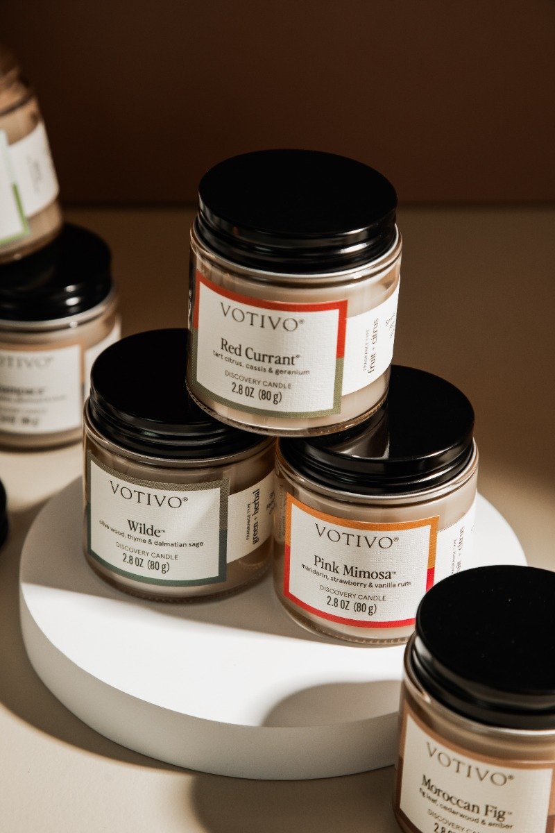 Votivo - Smoked Wood & Amber Discovery Candle