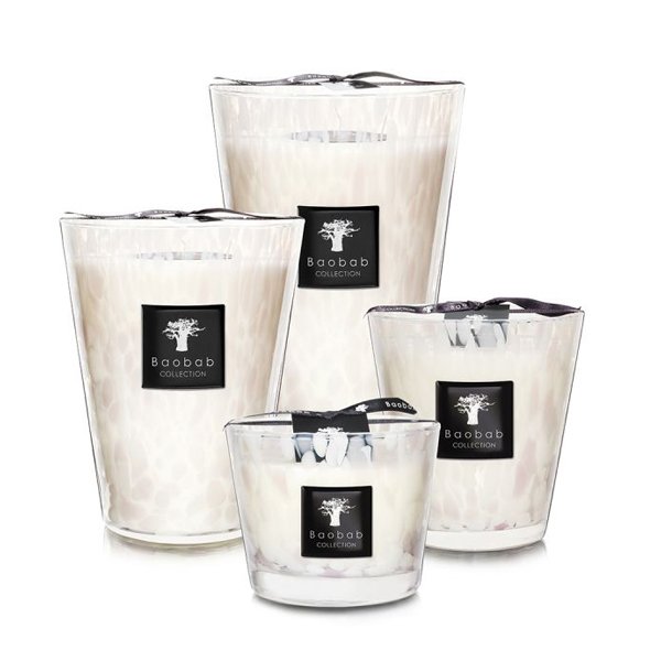 Baobab Collection - White Pearls Max24 Candle