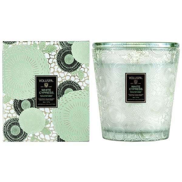 Voluspa - White Cypress 3 Wick Hearth Candle