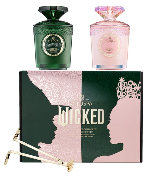 リカフロッシュ ハッピーギフトセット GREEN PINK セット Voluspa - Pink Goes Good With Green Candle Duo Set (Wicked