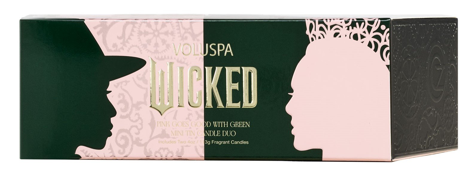 Voluspa - Pink Goes Good With Green Mini Tin Candle Set (Wicked Collection)