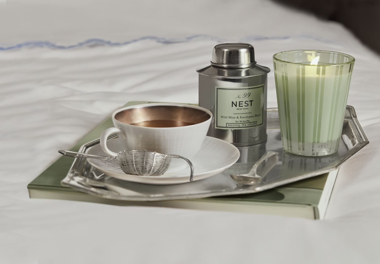 Nest - Wild Mint & Eucalyptus Tea and Candle Set