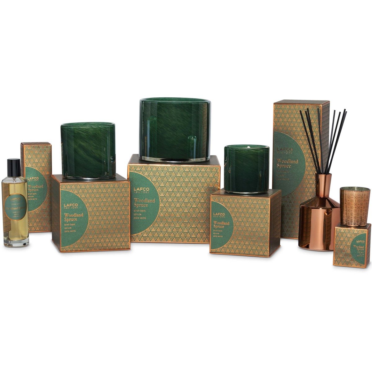 LAFCO - Woodland Spruce Classic Candle & Diffuser Duo