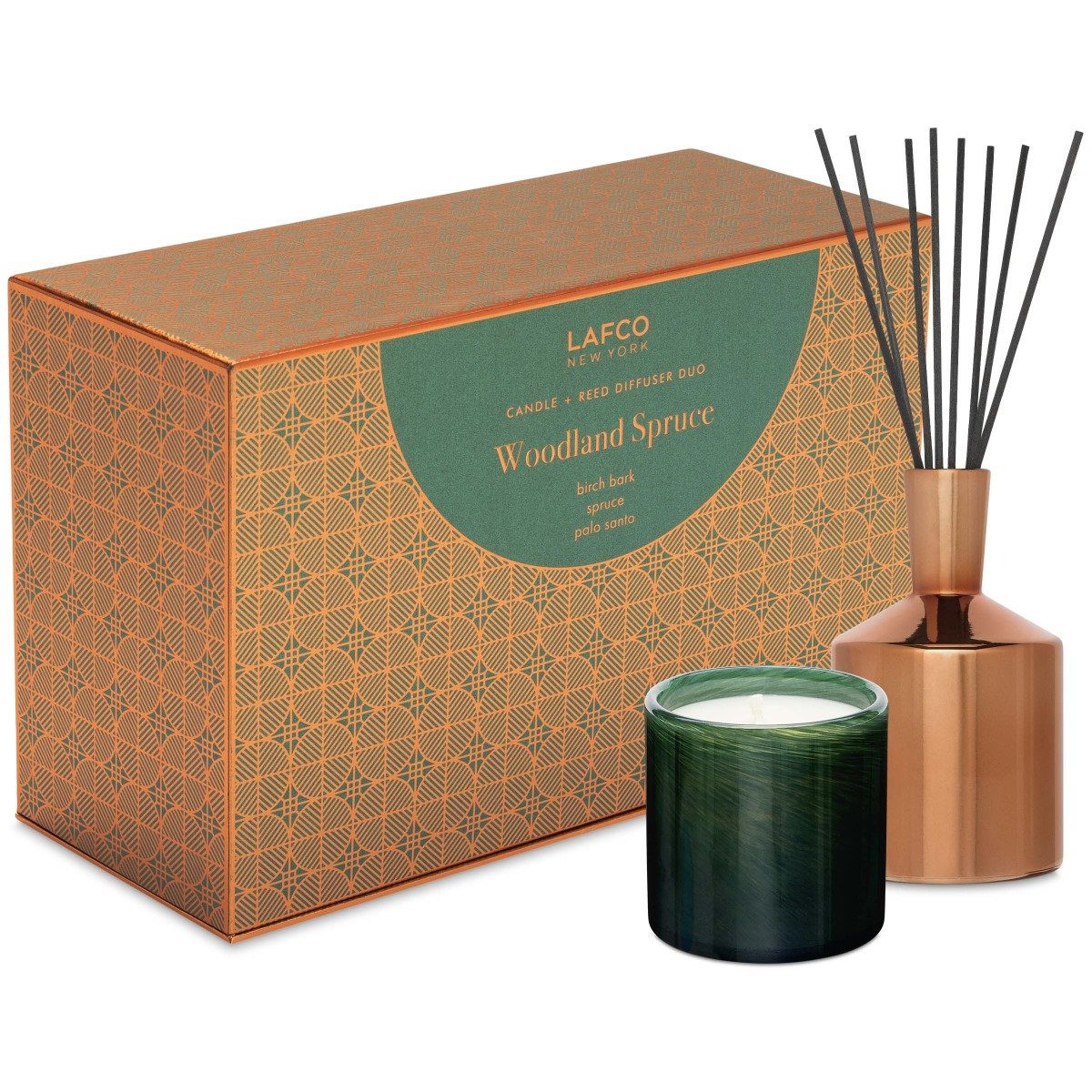 Spruce Tree Diffuser LAFCO - Woodland Spruce Classic Candle & Diffuser Duo | Candle Delirium