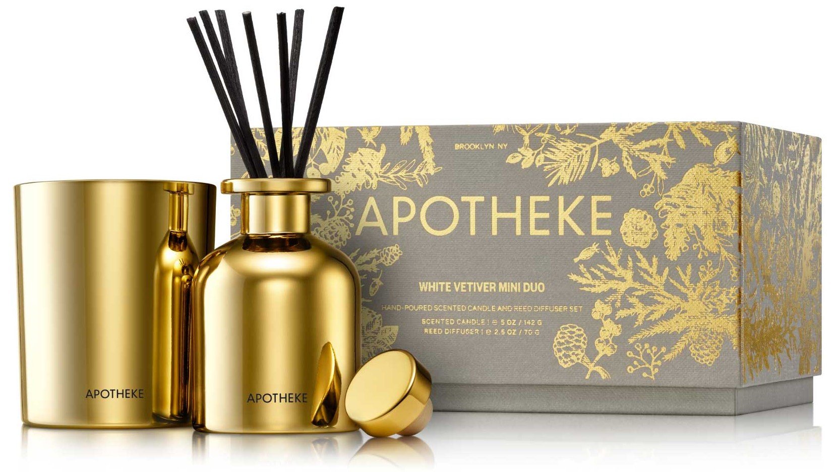 Apotheke - White Vetiver Mini Candle & Reed Diffuser Duo