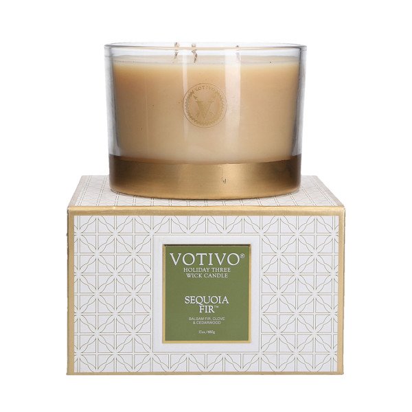 Votivo - Sequoia Fir 3 Wick Candle