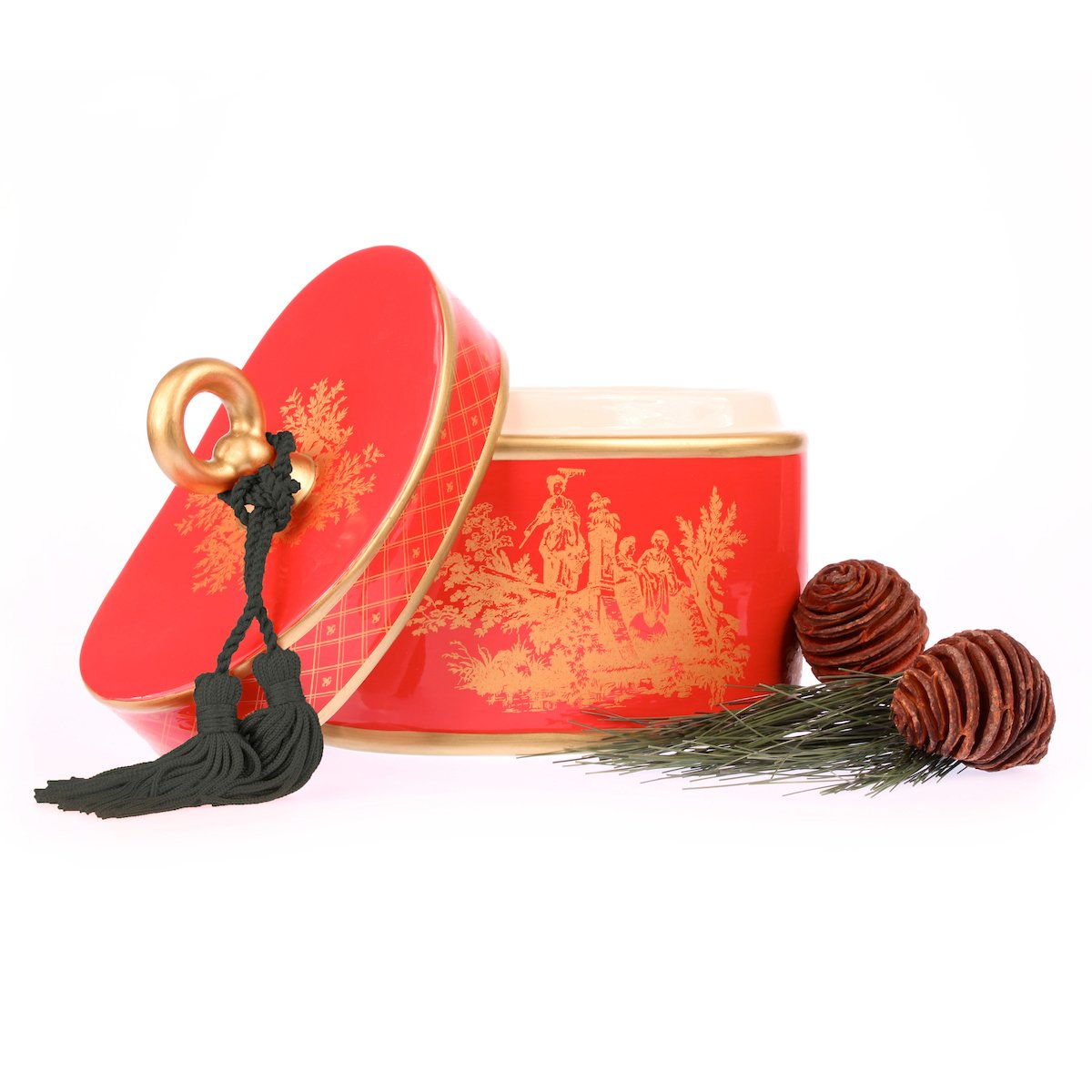 Holiday 2 Wick Ceramic Candle