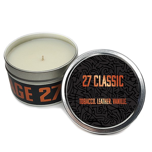 27 Classic Travel Tin Candle