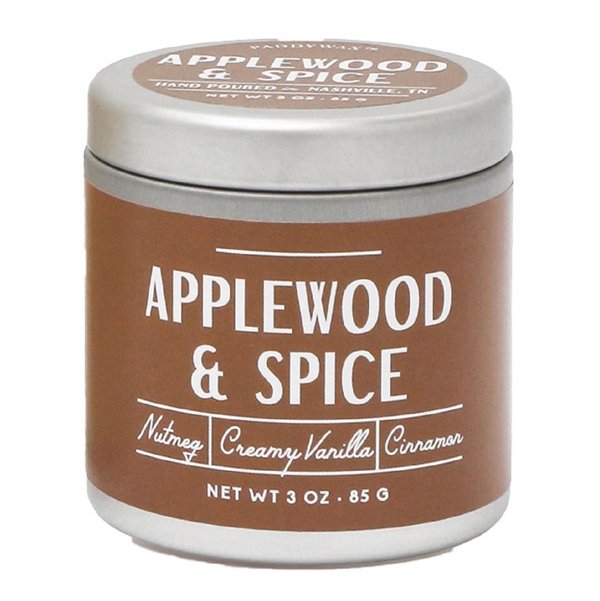 Applewood & Spice Tin Candle