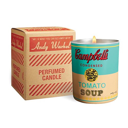 Campbell Turquoise Yellow Candle
