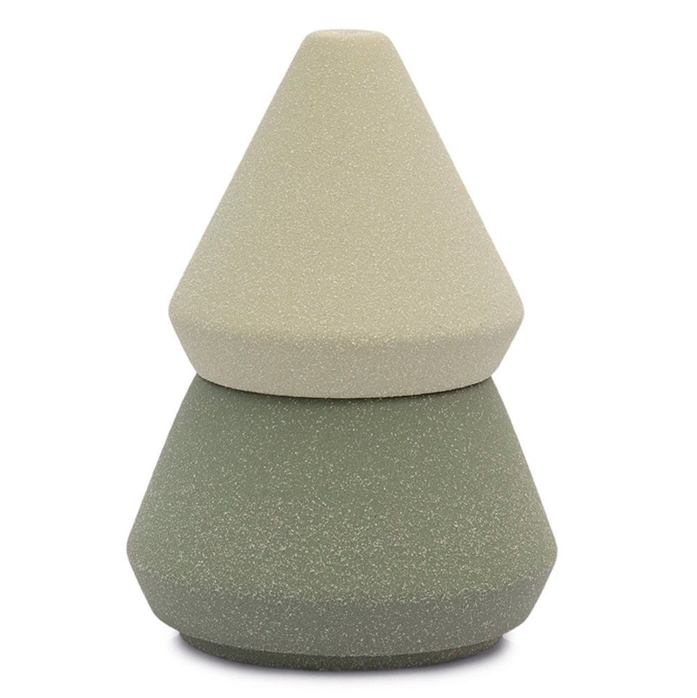 Cypress & Fir Green Speckled Tree Stack Small Candle