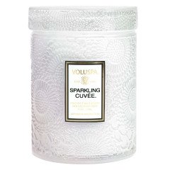 Voluspa - Sparkling Cuvée Embossed Small Glass Candle