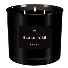 Fvith - Black Rose 3 Wick Candle