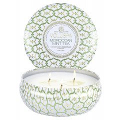 Voluspa Moroccan Mint Tea 3 Wick Tin Candle