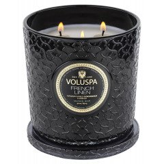 Voluspa French Linen Luxe Candle