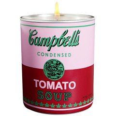 Andy Warhol Campbell Pink Red Candle