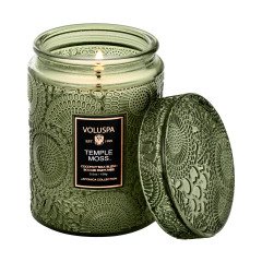 Voluspa - Temple Moss Embossed Small Glass Candle
