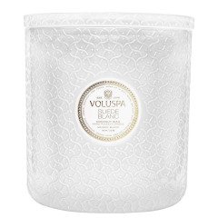 Voluspa Suede Blanc Luxe Candle