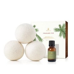 Thymes Frasier Fir Wool Dryer Balls & Laundry Fragrance Oil