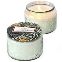 Voluspa French Cade & Lavender Small Glass Jar Candle