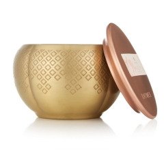 Thymes Heirlum Pumpkin Small Gold Candle 