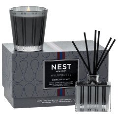 Nest - Charcoal Woods Petite Candle & Diffuser Set