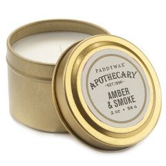 Paddywax Amber & Smoke Travel Tin Candle