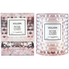 Voluspa Rose Colored Glasses Icon Cloche Cover Candle