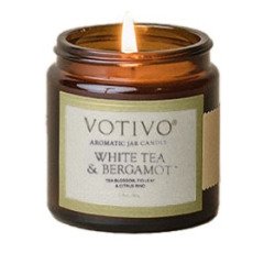 Votivo - White Tea & Bergamot Small Jar Candle