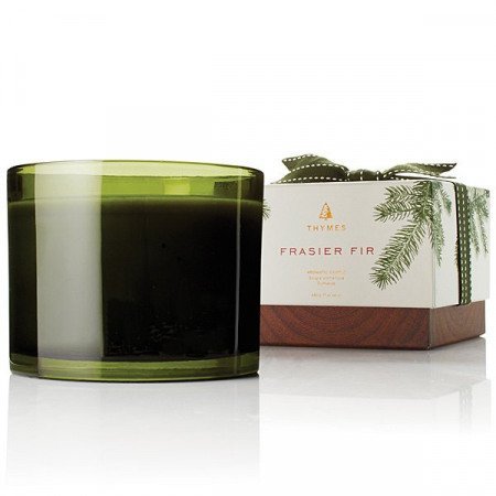 Thymes - Frasier Fir Frosted Plaid Candle Set at