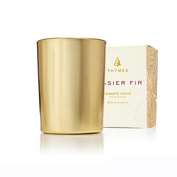 Frasier Fir Gold Votive Candle