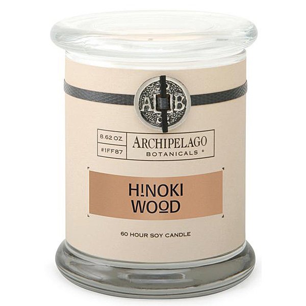 Hinoki Wood Jar Candle