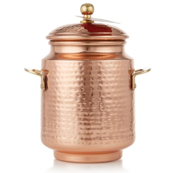 Simmered Cider Tall Copper Candle Pot